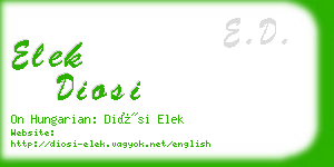 elek diosi business card